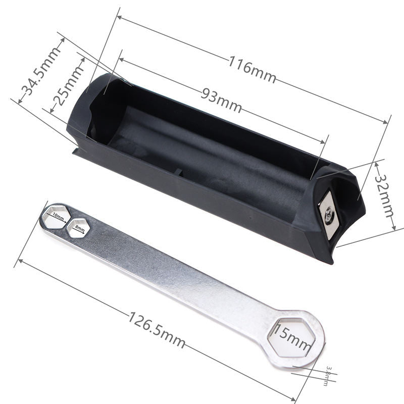 Toolbox Small Cloth Hidden Accessory Key Storage Suitable For Folding Bike Frames Built-in Secret Stash