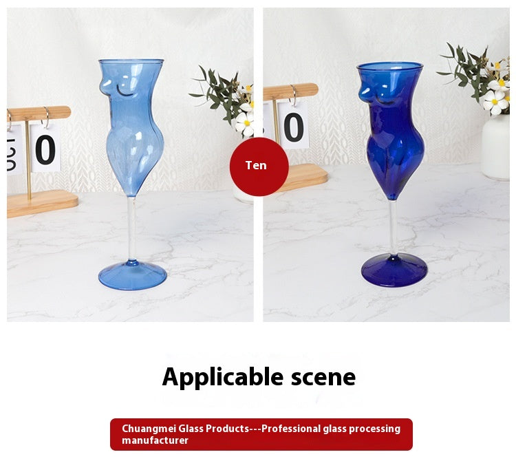 Beauty Champagne Glass Creative Cocktail Glass Nude Women's Cup Personalized Goblet Barware
