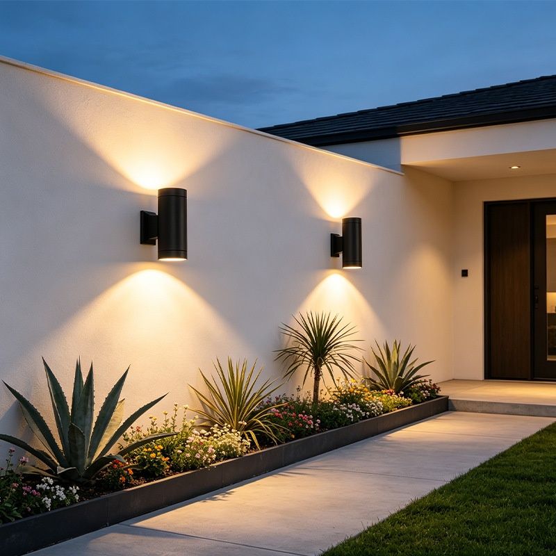 Outdoor Wall Lamp Double-head Exterior Wall Up-and-down Lighting