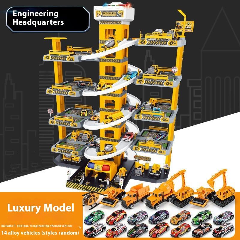 Electric Rail Car Parking Lot Children's Toys