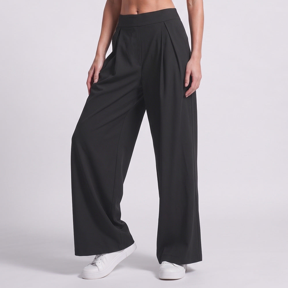 Loose-fitting Wide-leg Straight-leg Outdoor Sports Pants For Training Running And Fitness