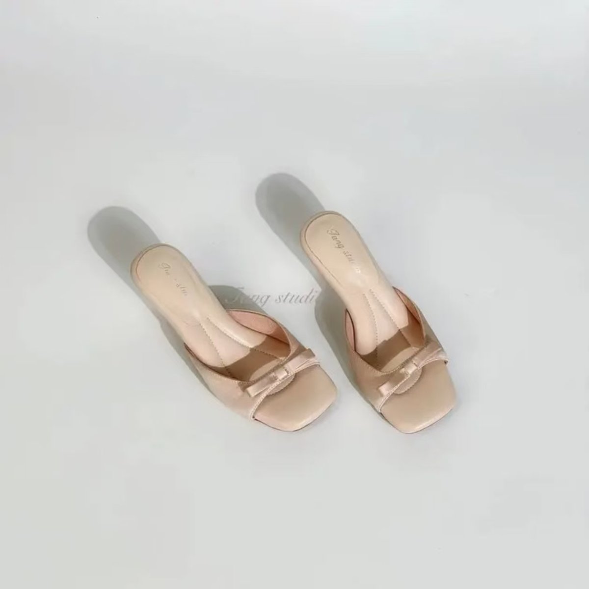 Women's Summer Outdoor Slide Slippers, Elegant Open Toe Sandals, Stunning Bow High Heels