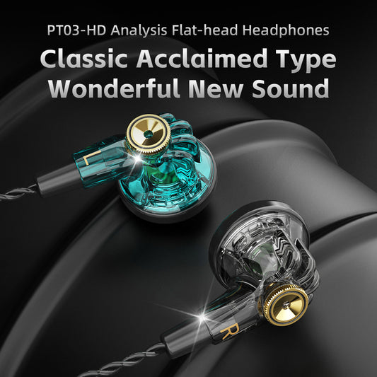 Wired Music Headset Flat Head Earbuds Computer Mobile Phone Universal