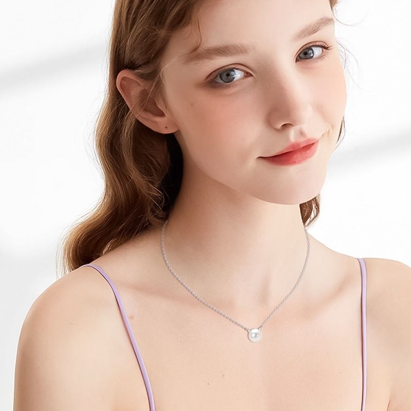 Kitty Natural Freshwater Pearl Necklace Japanese And Korean Fashion Simple