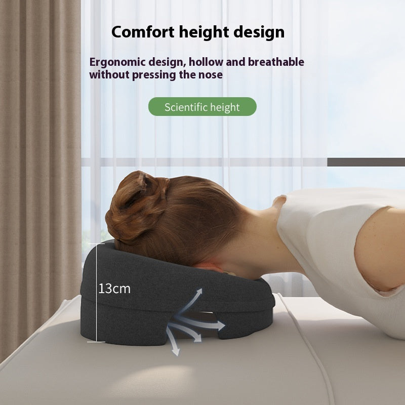 Household Massage Face Pillow Face Pad Bed Hole Flap Hole Comfortable Breathable Memory Foam