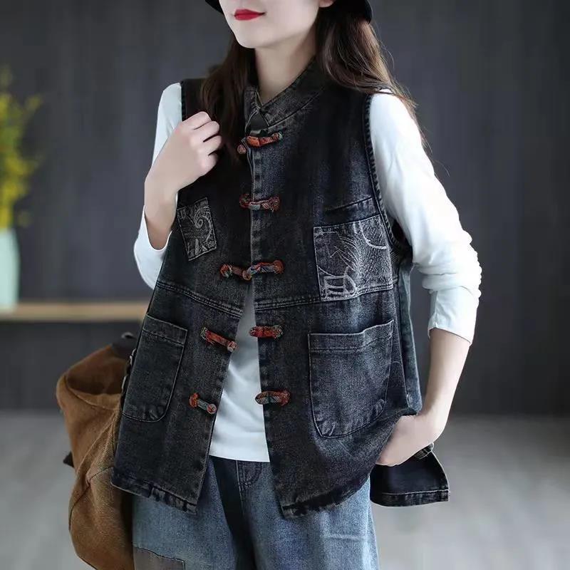 Autumn New Arrival Artistic Vintage Ethnic Style Waistcoat