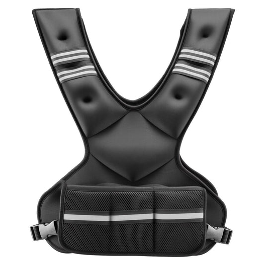 Adjustable Weighted Vest, 20-32 Lbs Comfortable X-Shape Body Weight Vest Set With 6 Weight Packs And Reflective Stripe, For Men Women, Workout Equipment For Strength Training Running Jogging
