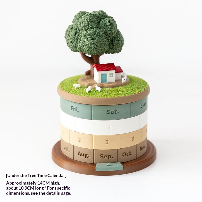 Calendar, Perpetual Calendar, Decorative Desk Organizer