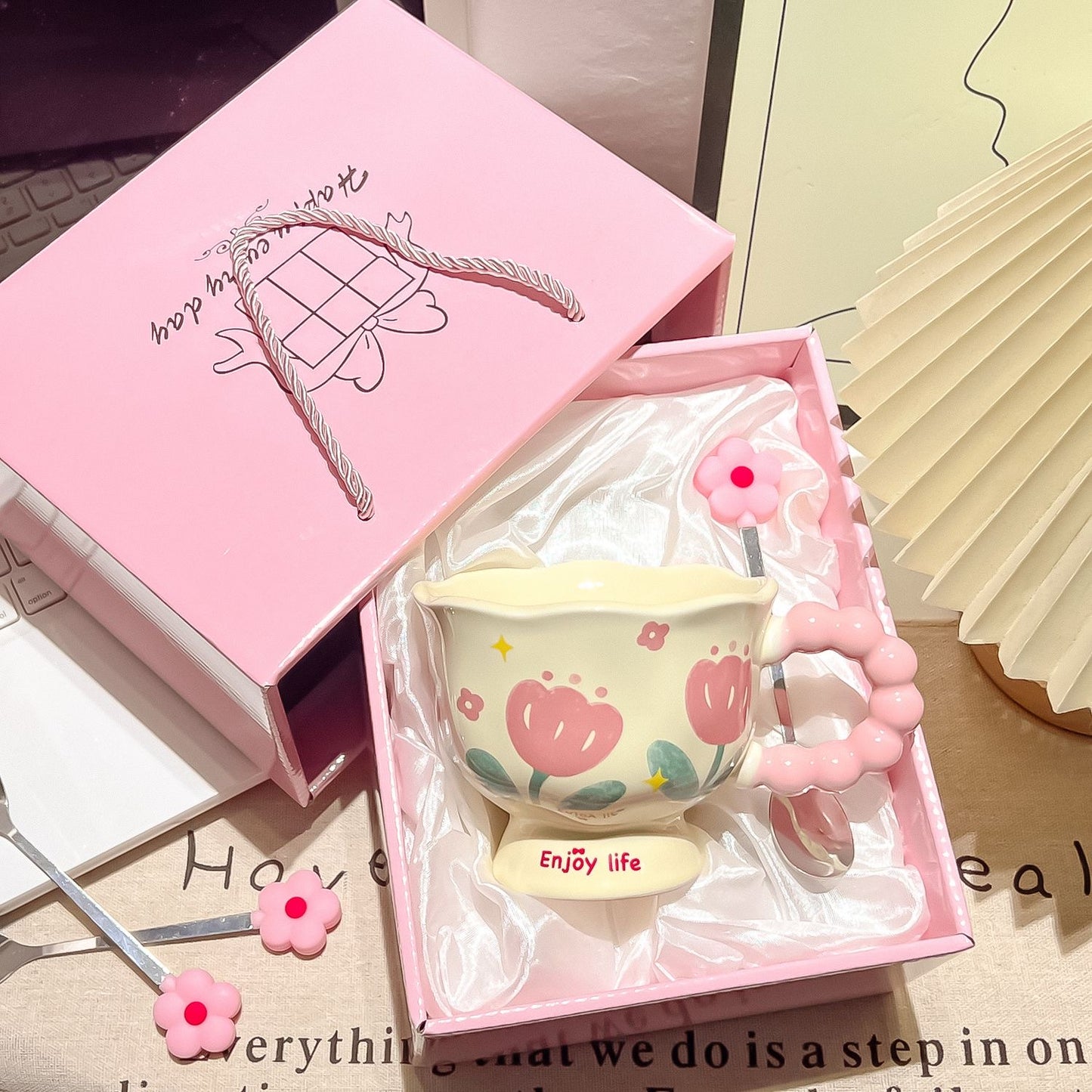 Ceramic Cup Birthday Gift For Girls Gift Box Water Mug