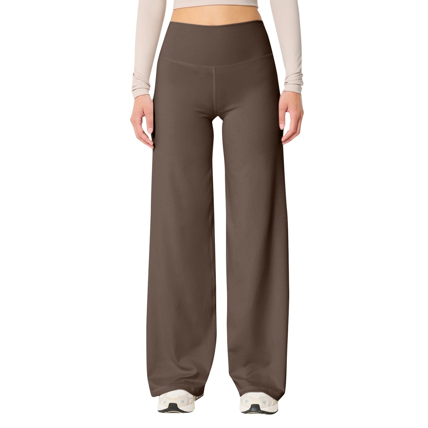 Women's High-Waist Loose Yoga Pants - Wide-Leg Fitness Leggings for Sports and Casual Wear