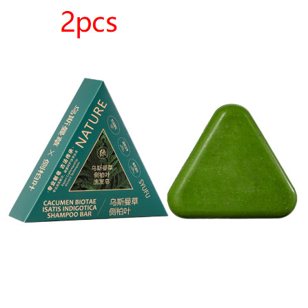 Customized Polygonum Multiflorum Herbal Nourishing Hair Care Soap With Juniper Leaf And Osmanthus Scent