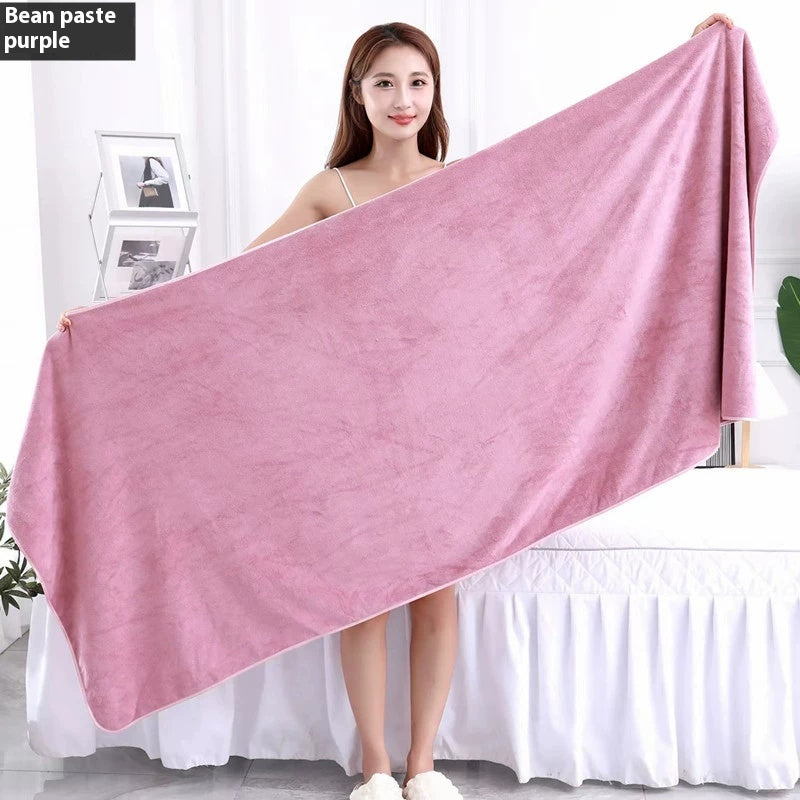 Beauty Salon Bath Towels Bed Towel Massage Pedicure Bed Sheet Hotel Bath Towel Water-absorbing Quick-drying Sweat Steaming Household Large Bath Towel