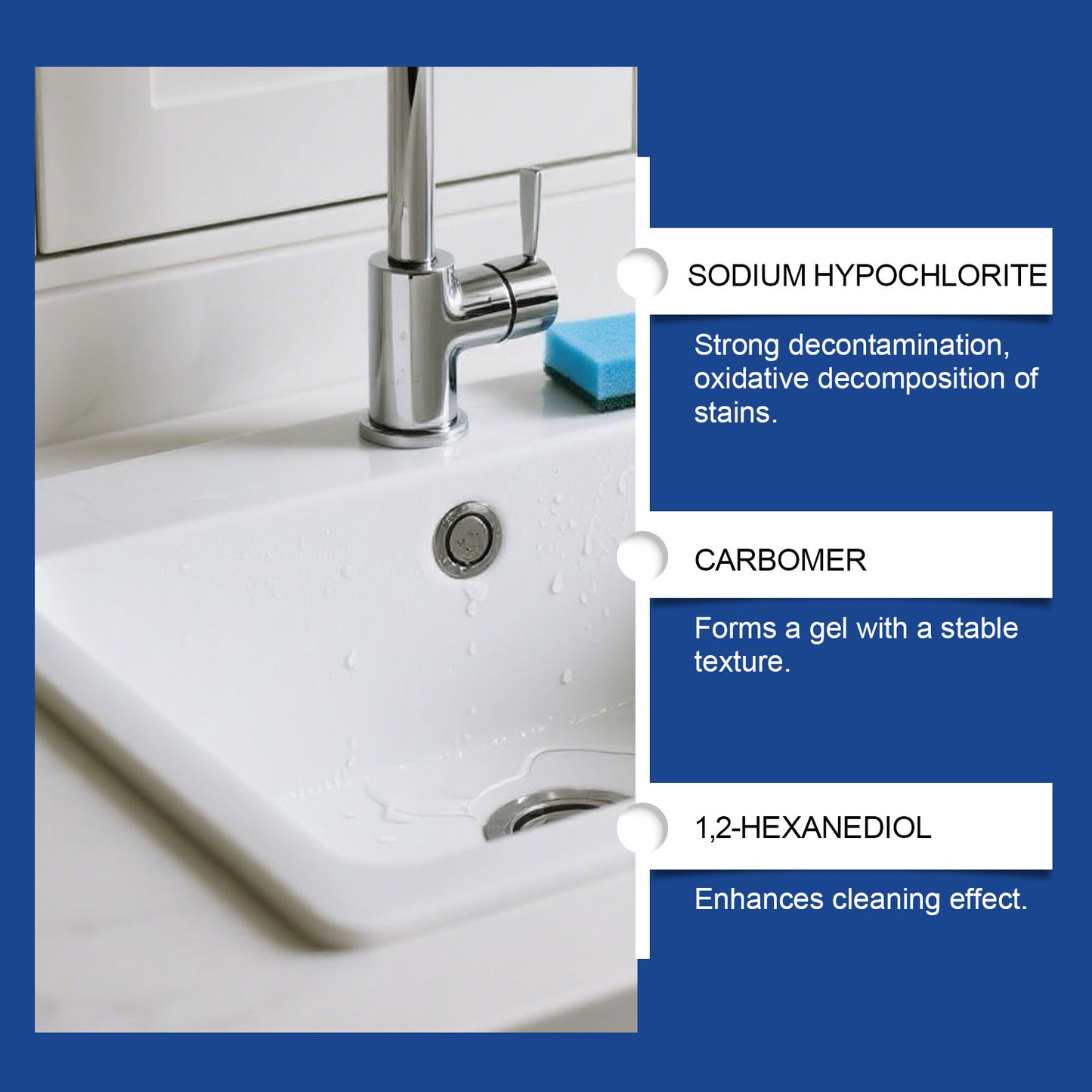 JUEFISH Kitchen & Bathroom Cleaning Gel - Multi-purpose Cleaning Gel For Cleaning Kitchen And Bathroom Grout Stains - Easy To Use.