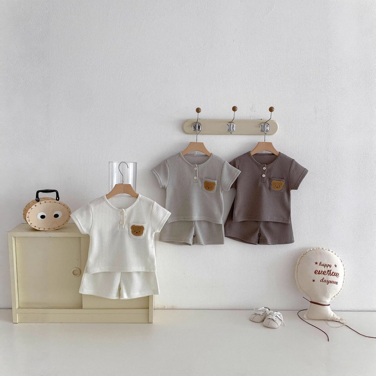 Korean-style Short-sleeve Clothes For Boys And Girls In Summer