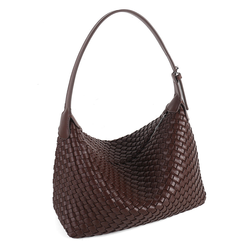 Handwoven Womens Crossbody Tote In Leathe Niche Design With A Premium Feel