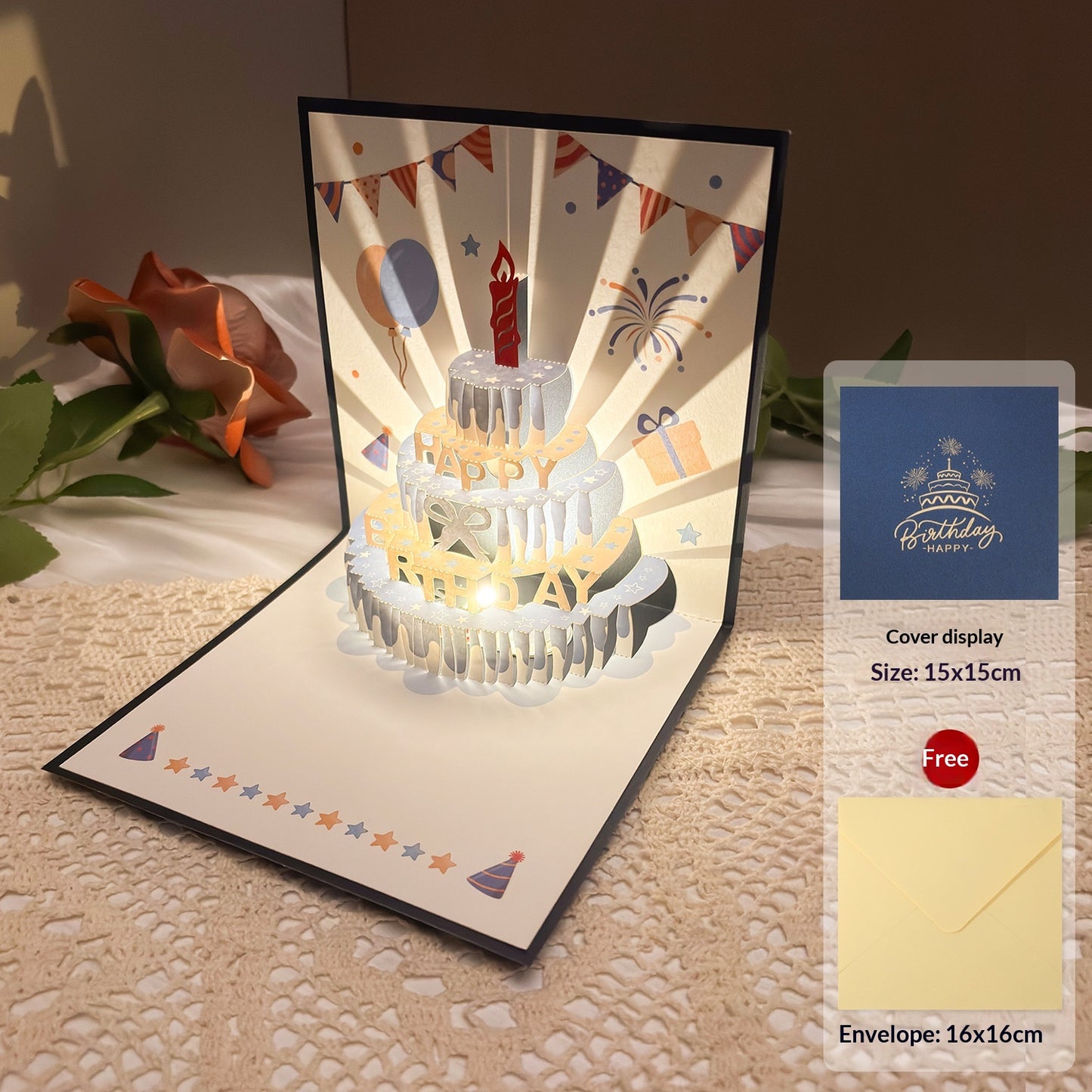 Music And Light Birthday Greeting Card Gift