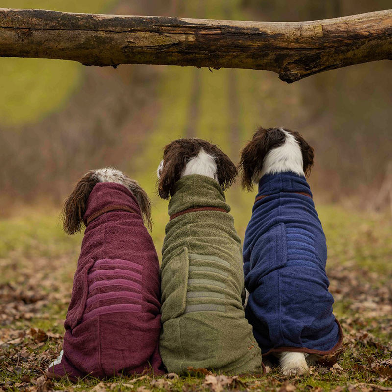New Three-color Double-layer Microfiber Pet Bathrobe
