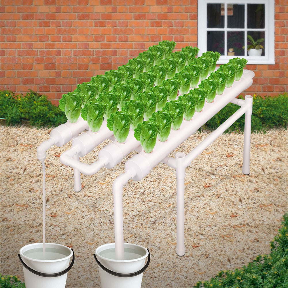 36 Sites Hydroponic Grow Tool Kits Vegetable Garden System Home Water Pump PVC