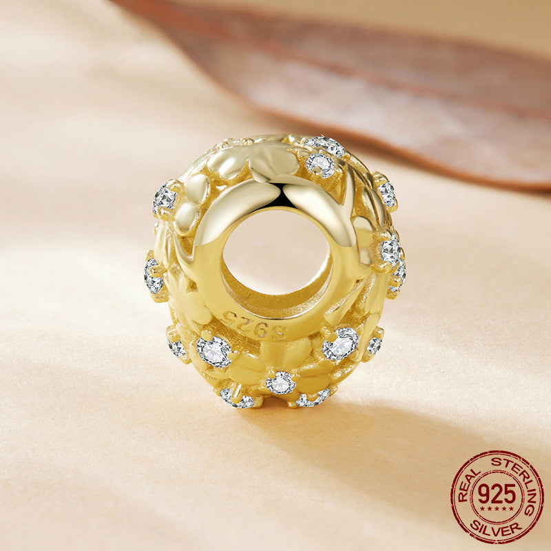 Silver Ziyun Original Golden Autumn Love Clover Bracelet String Beads Accessories Charm