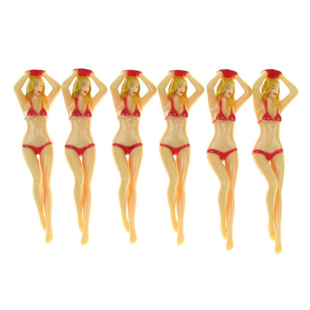 Golf Ball Nail Beauty Bikini Model Ball Tee Plastic