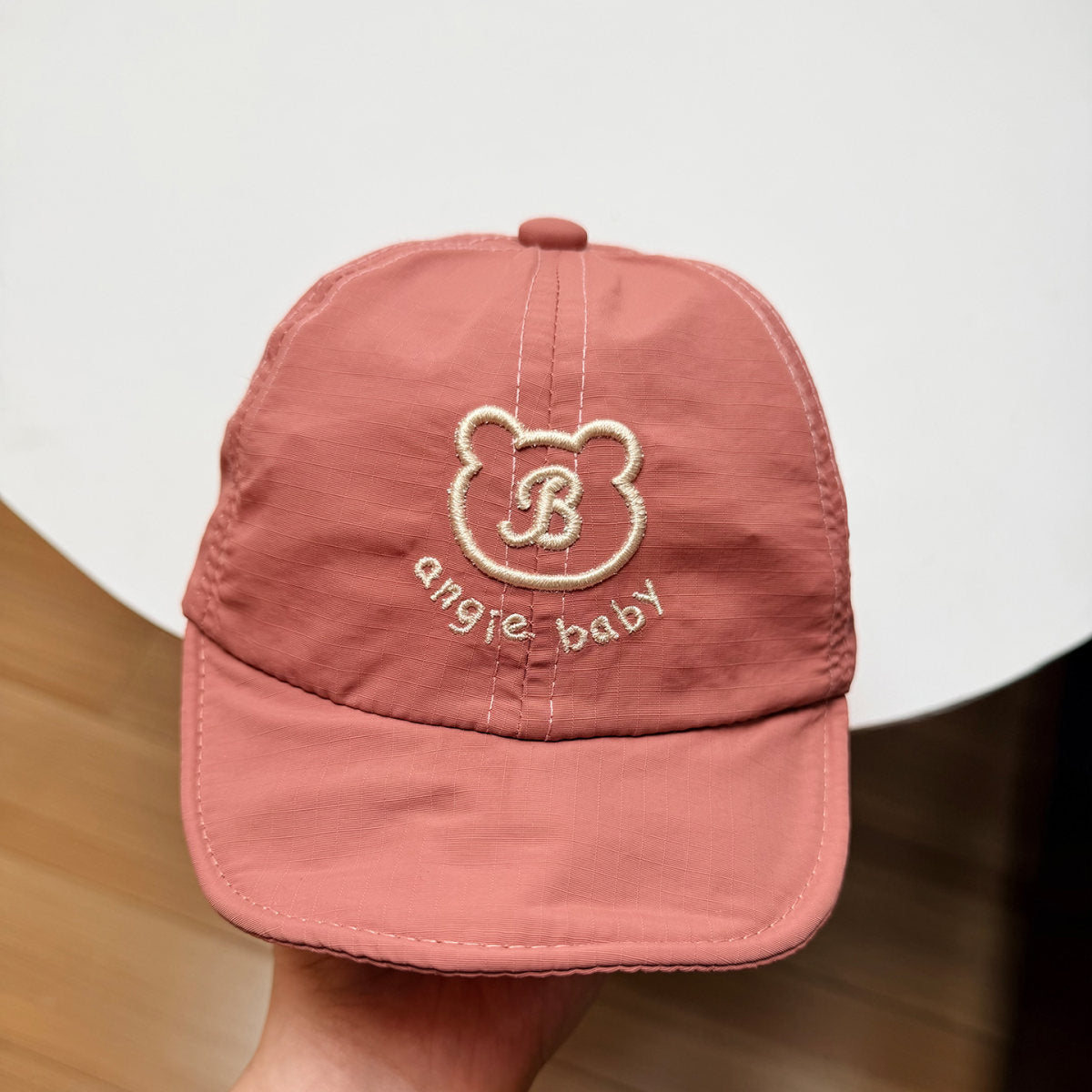 Korean-style Cute Little Bear Embroidered Alphabet Baby Sun Hat, Lightweight And Breathable, Suitable For Children Of All Ages