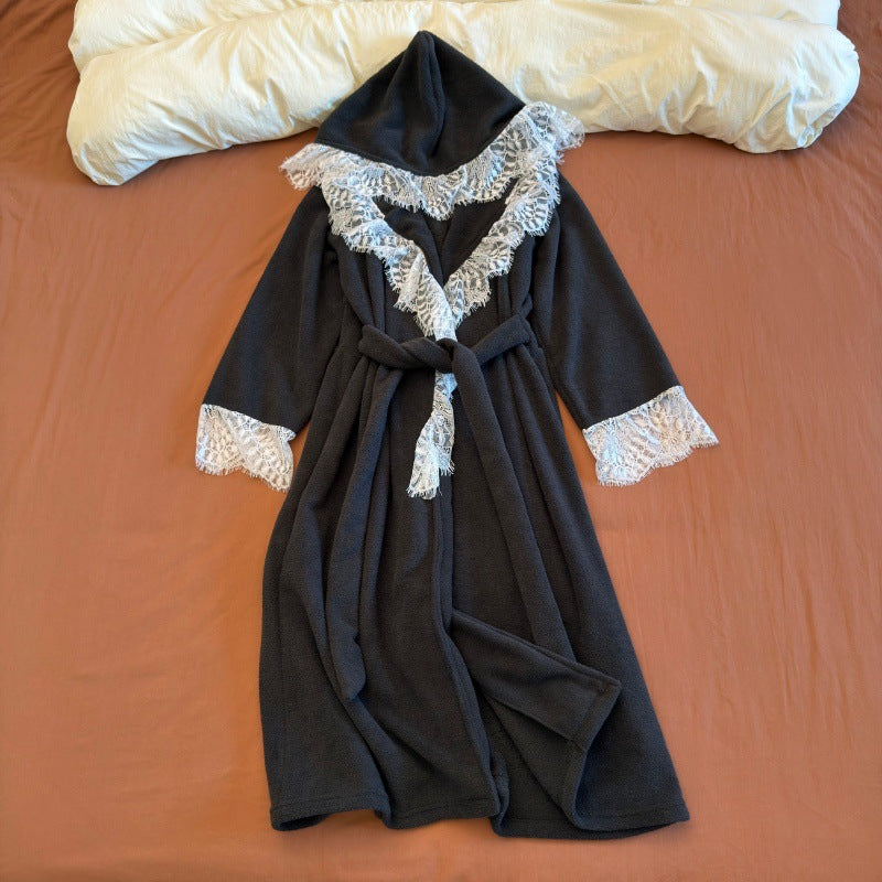 Long High-end Womens Robe For Beauty Salons