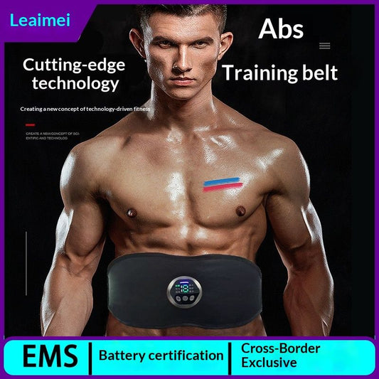 Cross-Border Ems Abdominal Muscle Belt Vibrating Abdominal Massage Fitness Device Belly Fat Reduction Machine