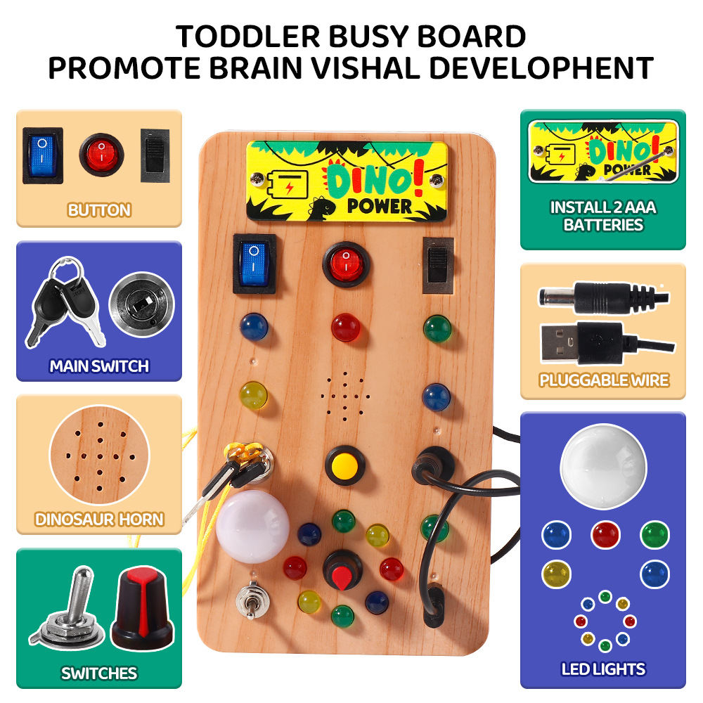 Montessori Early Education Led Lamp Holder Educational Luminous Toys