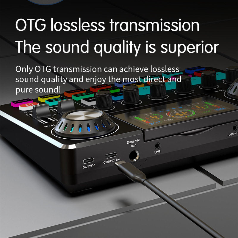 Mixing Console Computer Recording Singing Noise Reduction With