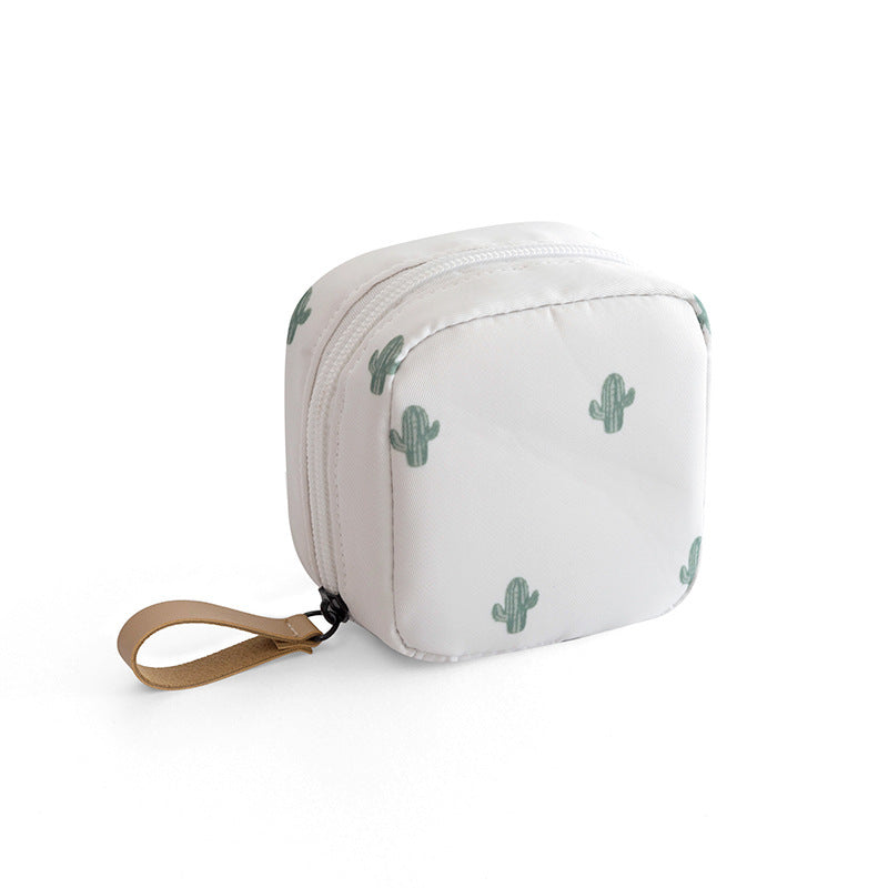 Ink Color Tone Simple Portable Printed Makeup Bag