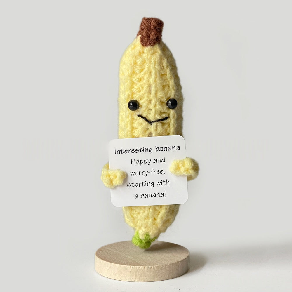 Cute, Positive-energy Emotional Cucumber Kimchi Dollhand-knitted, Creative Gift