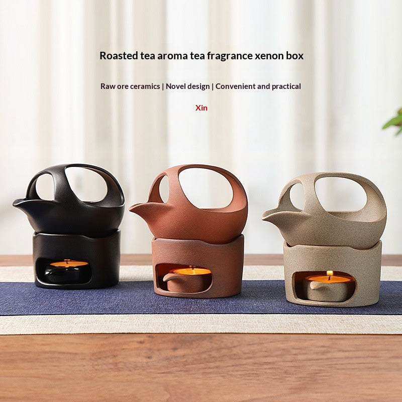Coarse Ceramic Tea Stove Tea-Frying Device Tea Ceremony Accessories Small Household Tea-Frying Machine