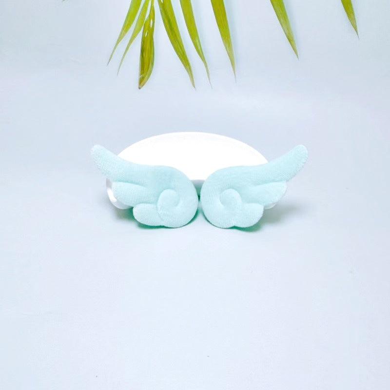 Cute Double-sided Plush Angel Wings DIY Accessories Hair Clips Barrettes Cake Toppers Toy Decoration Materials