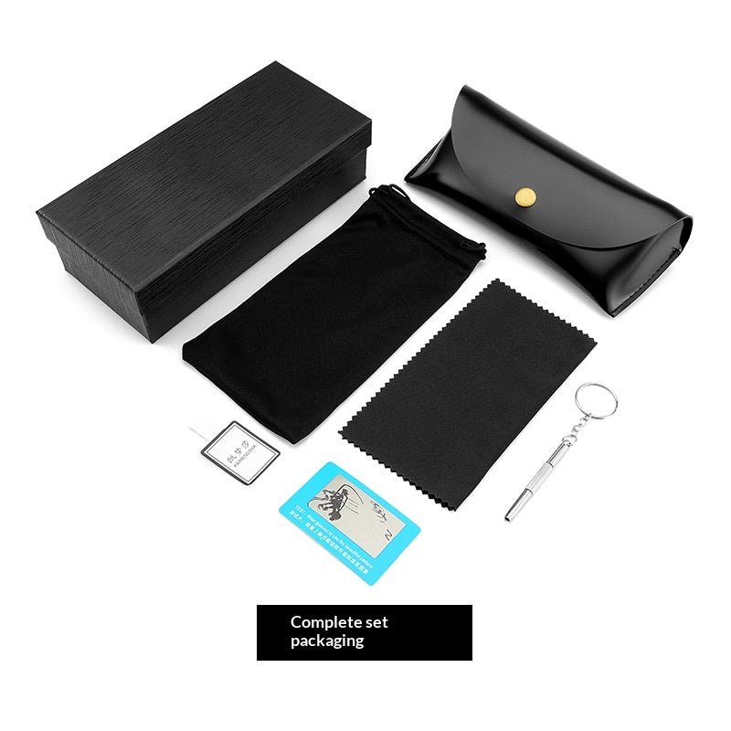 New Leather Sunglasses Case Set