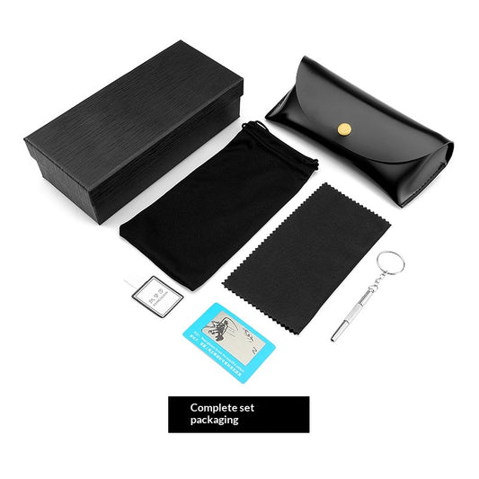New Leather Sunglasses Case Set