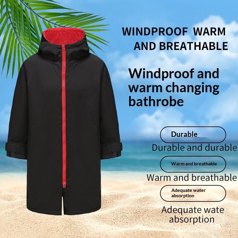 Outdoor Thermal Jacket Swimming Training Bathrobe