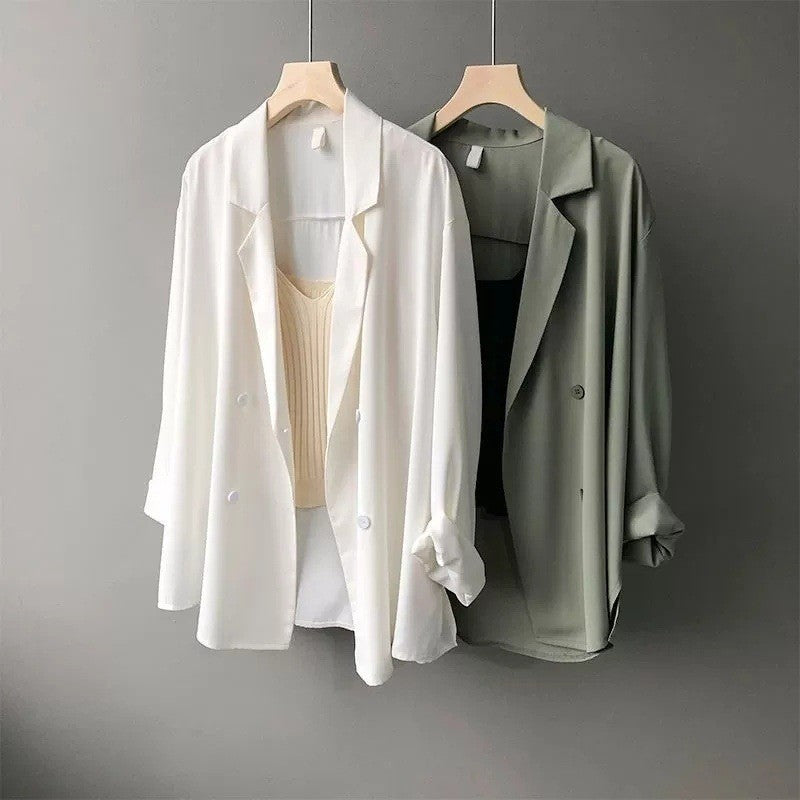 Lightweight British-Style Loose-Fit Korean-Style Sun-Protective Blazer
