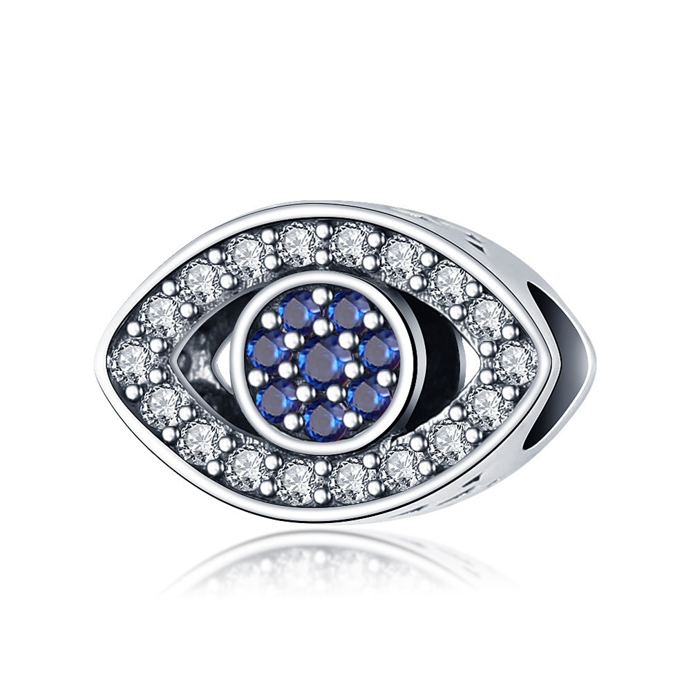 Beaded Bracelet Pendant Zircon Blue Eye Beads Accessories