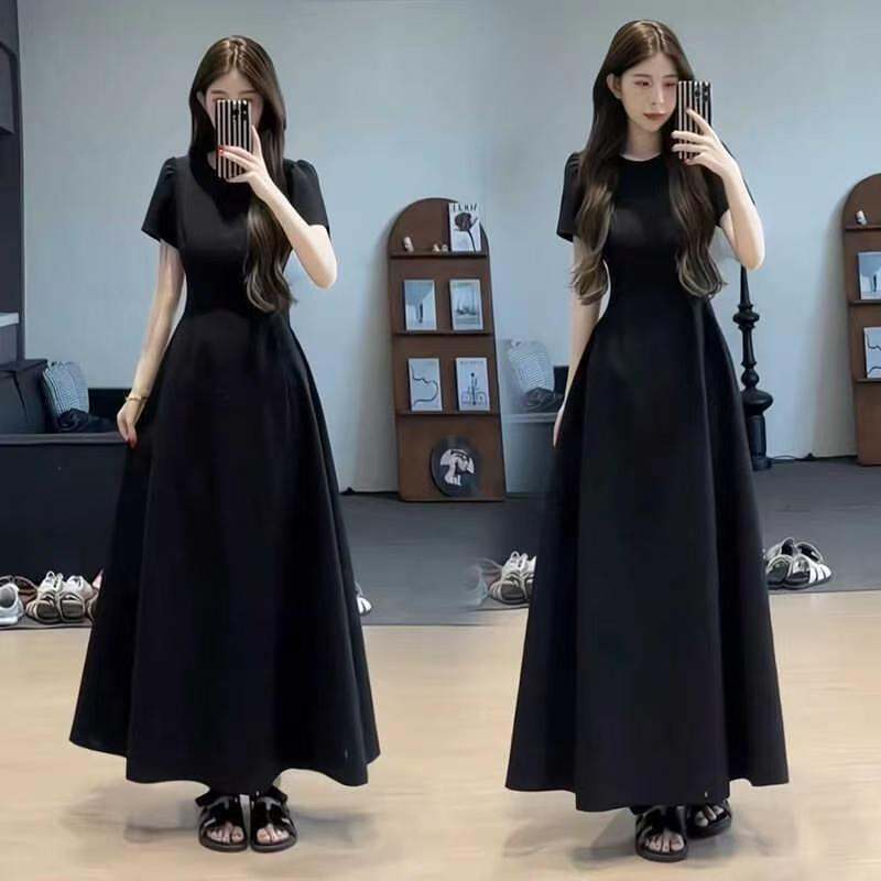 New French-style Tea-length Dress For Women