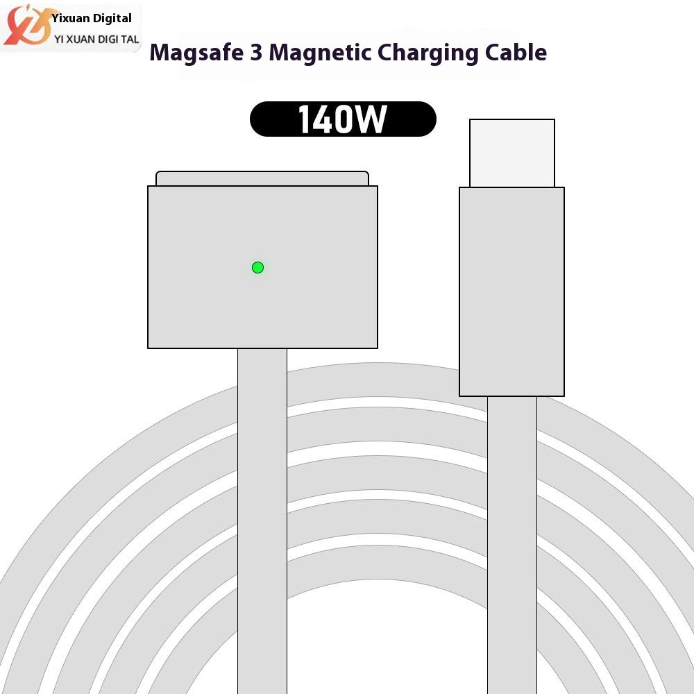 140W Magnetic TYPE-C To Magsafe3 Charging Cable