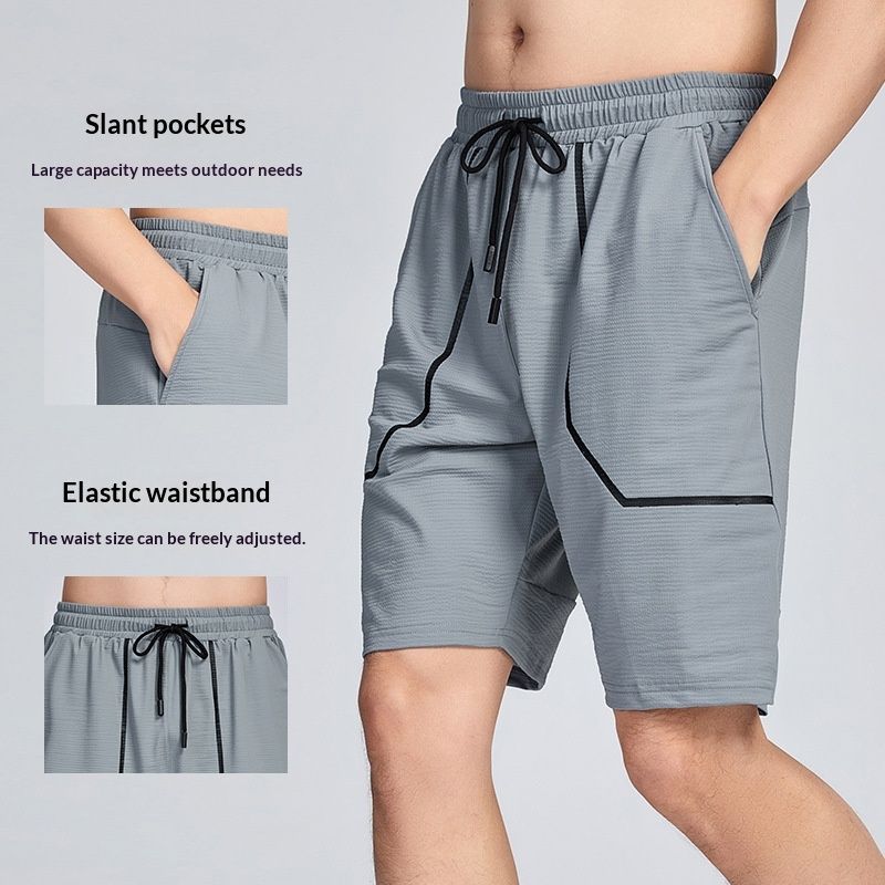 Running Fitness Ice Silk Shorts Casual Sports Shorts