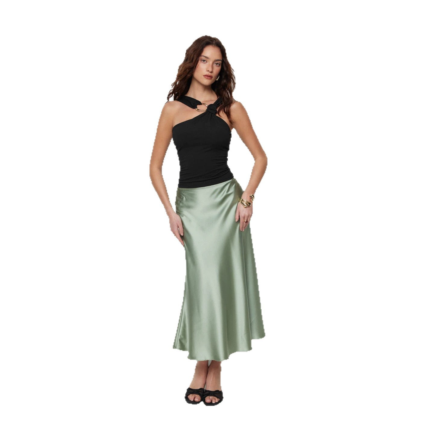 Summer New Halter-neck Off-shoulder Top Sleeveless Vest For Women
