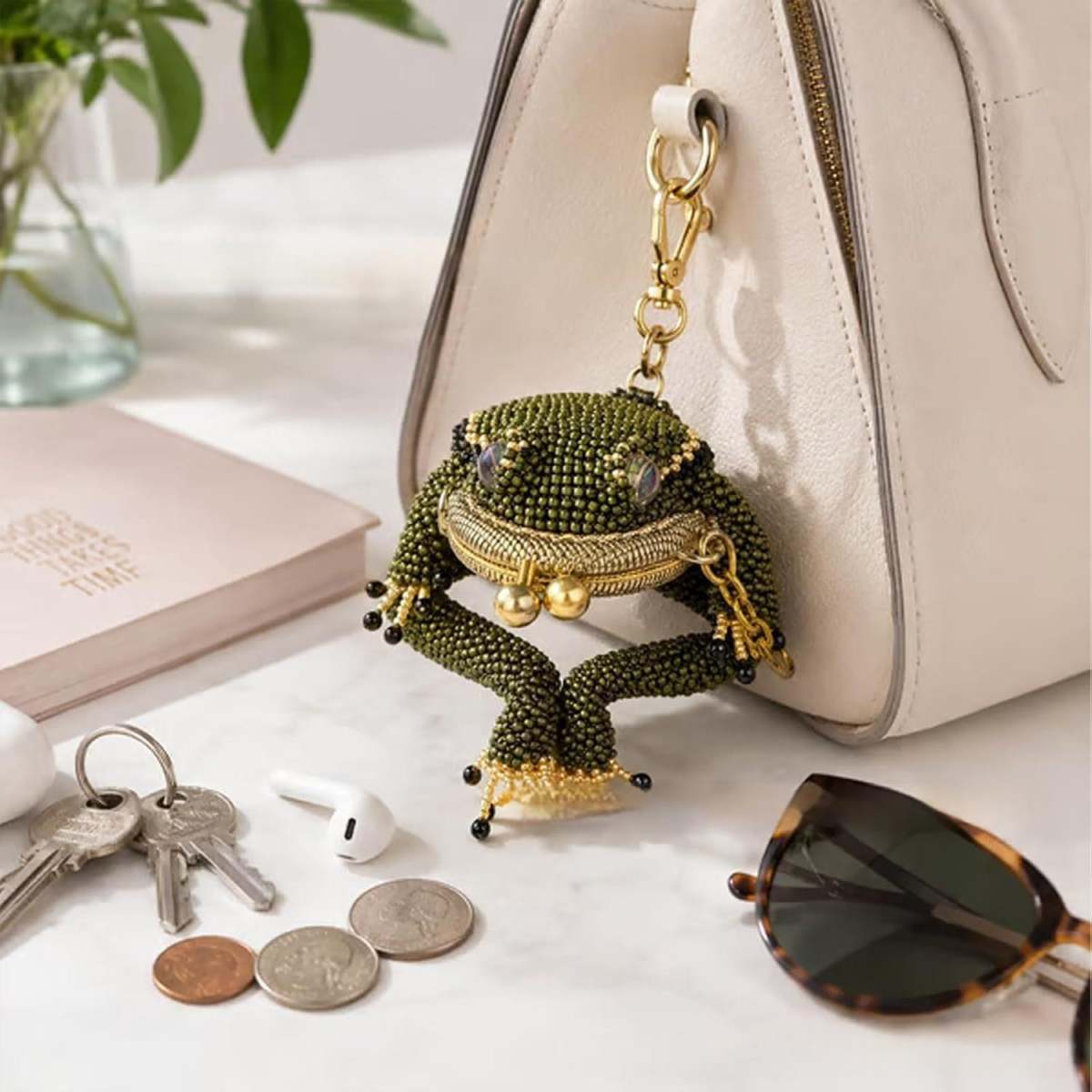 Cute Frog Coin Purse Adorable Accessory Storage Box