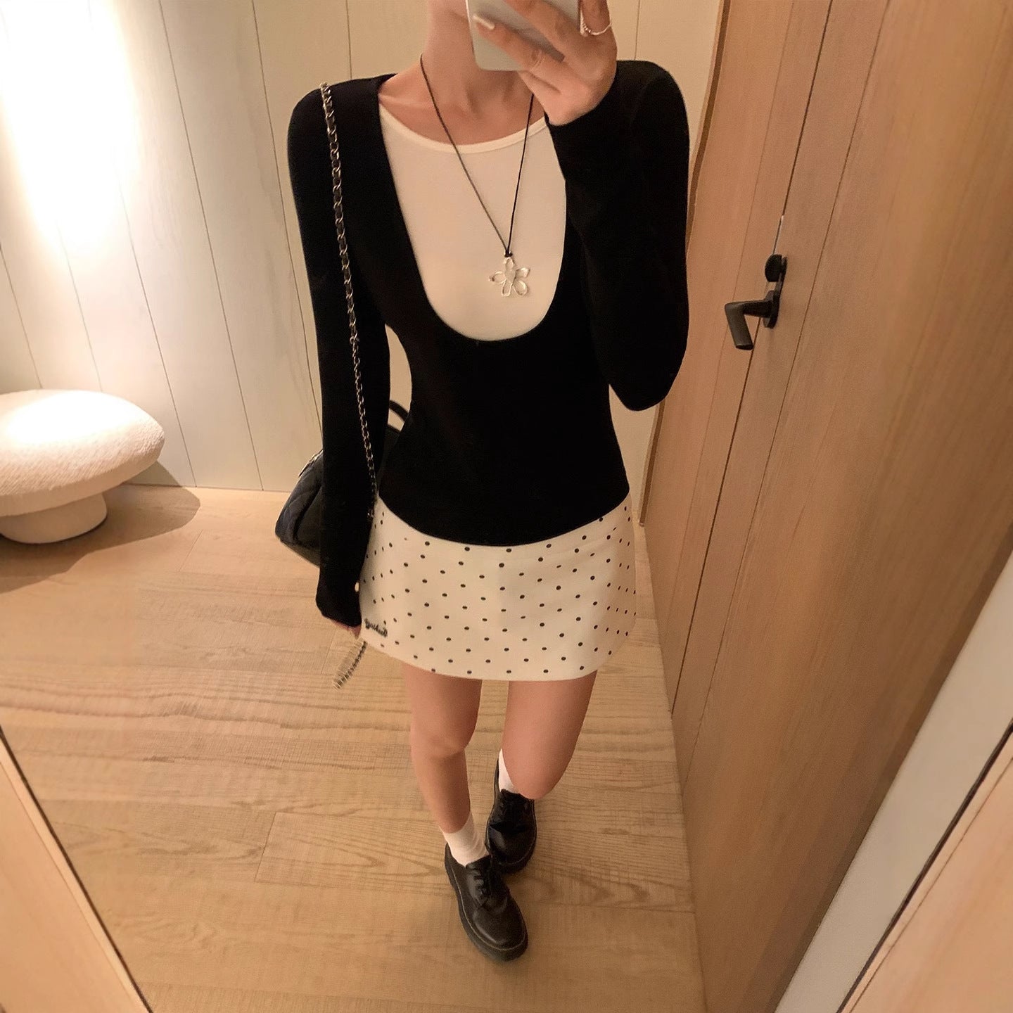 Women's Early Autumn Korean-style New Slim-fit Top