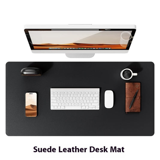 Fluff Bottom Leather Computer Mouse Table Mat