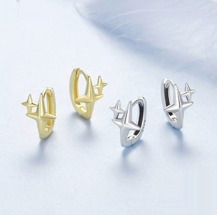 Minimalist Star Ear Clip Sterling Silver Accessories