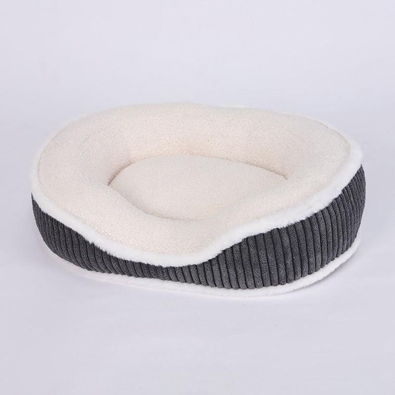 New Autumn-winter Pet Bed - Cute, Soft, Comfortable, Detachable, Thick And Warm Plush Cushion Products For Pets