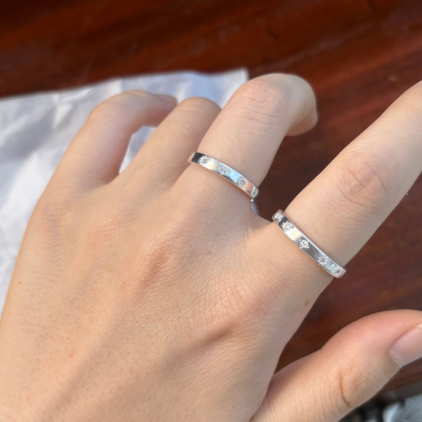 1pc 999 Sterling Silver Hammered Starburst Open Ring, Minimalist & Edgy Style, Perfect For Daily, Dating & Gifting, Ideal Valentine's Gift