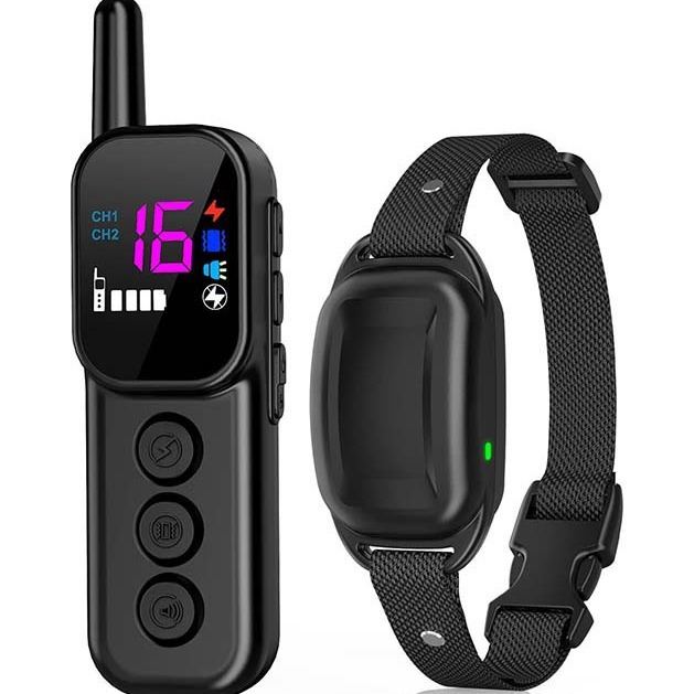Remote Control Dog Training Device, Pet Training Tool, Color Screen, Small Dog Training Device, Anti-bark Collar, Miracle Dog Training Tool, Collar.
