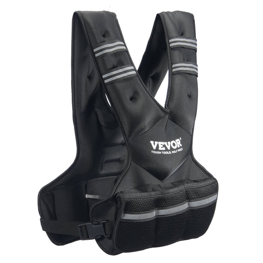 Adjustable Weighted Vest, 20-32lb Weight Vest With 6 Ironsand Weights And  Reflective Stripe, Body Weight Vest Exercise Set For Men Women, Workout Equipment For Strength Training Running Jogging